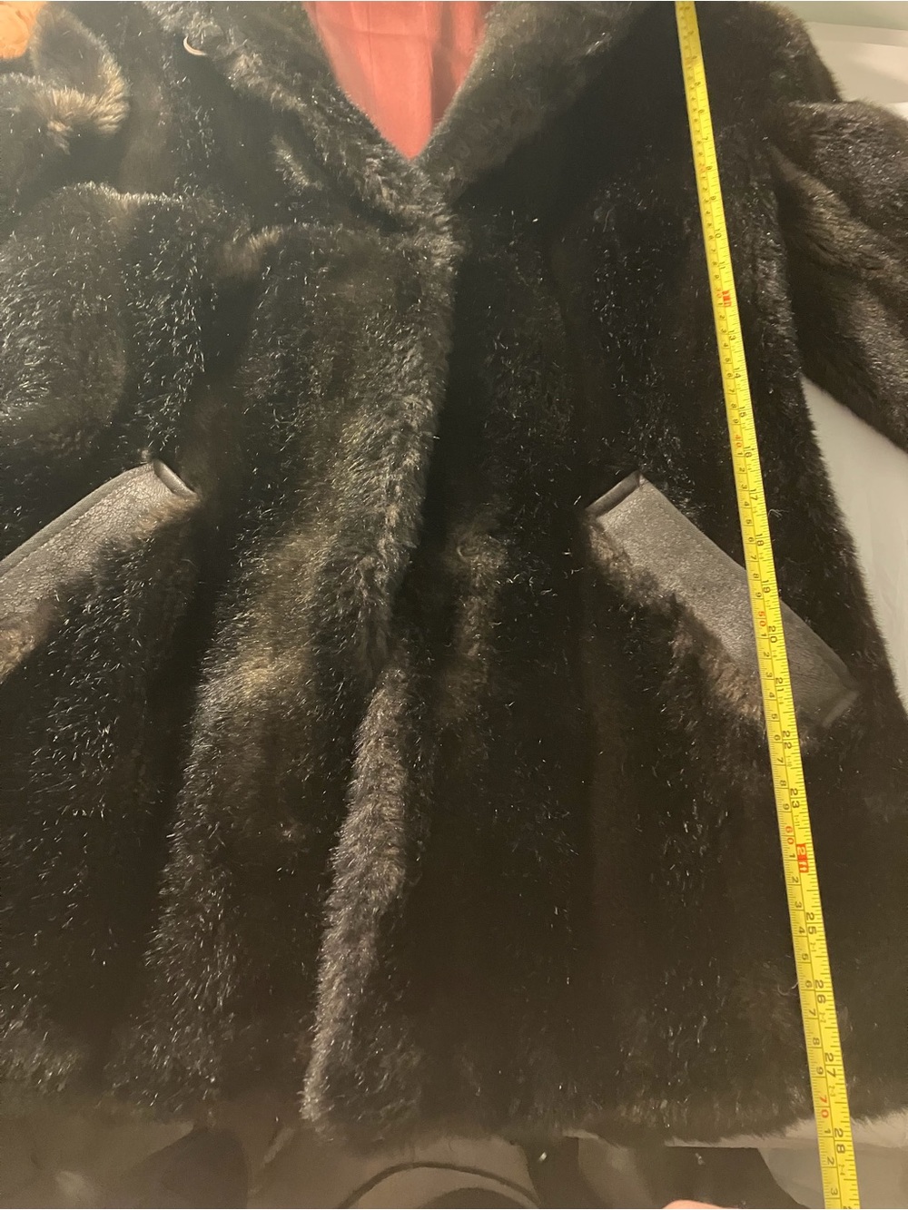 Vintage Faux Fur With Hood - Mid-Length - Black/Brown - Small - Picture 10 of 16